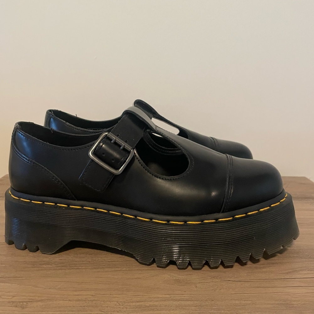 Dr. Martens Black Platform Shoes